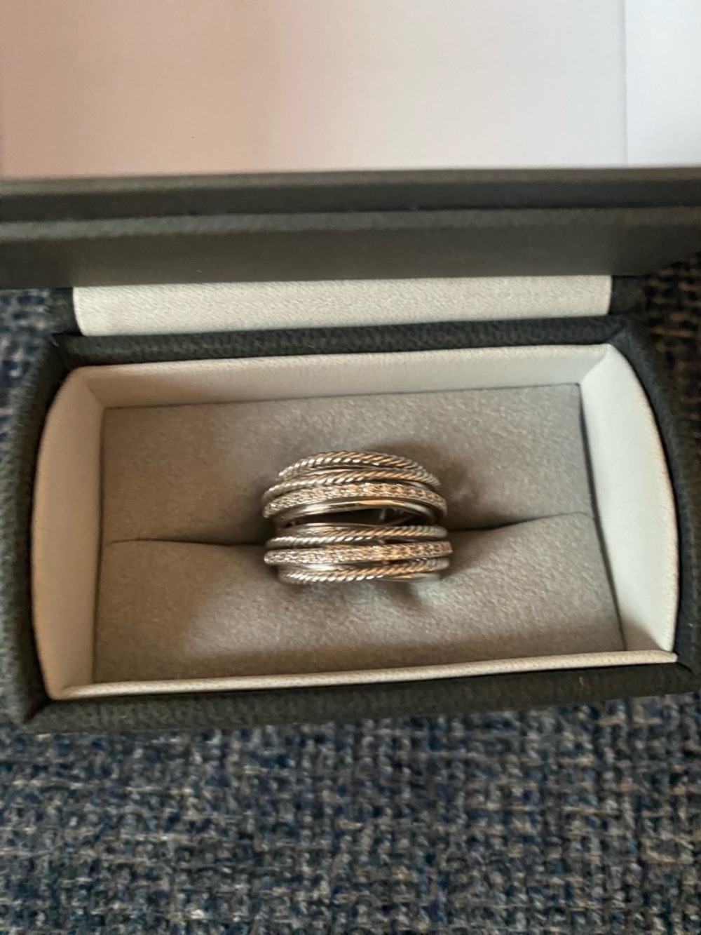 David Yurman
Crossover Wide Ring with Diamonds and Silver, 18mm - Picture 8 of 14